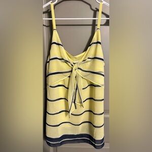 CAbi Size M Yellow/Gray Polyester Tank Top EUC